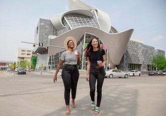 Street view of the Art Gallery of Alberta