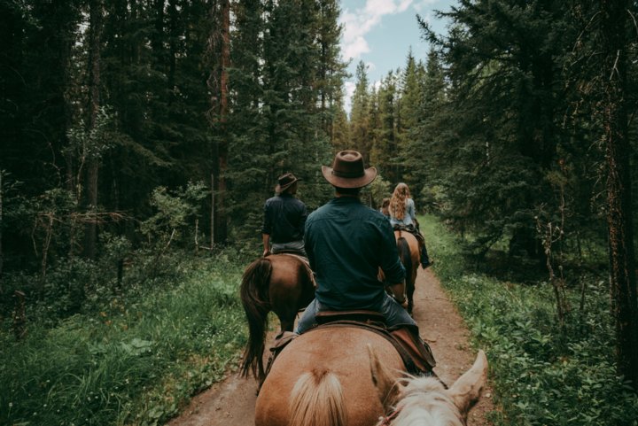 Horseback riding at Boundary Ranch